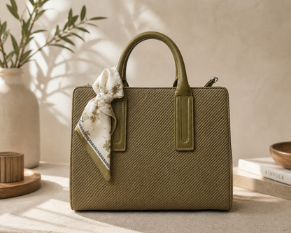 Oliveria Top Handle Tote – Olive