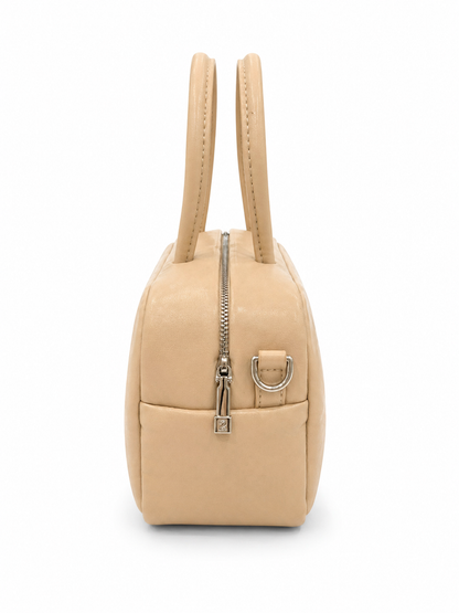 Oliveria Top Handle Tote – Beige